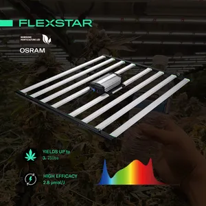 Muestra Flexstar Envío en un día Rendimientos de hasta 4Lbs 720W 645W 301H 301b Luz de cultivo LED regulable