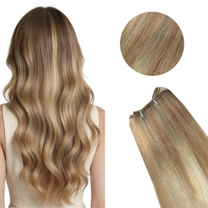 Extensions de cheveux vietnamiennes de haute qualité, trame double tissée à la machine, cheveux Remy européens 100% naturels, lots pour distributeurs de salons - Product Image 4