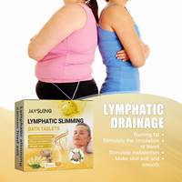 ÉTIQUETTE PRIVÉE Drainage lymphatique rapide Comprimés de bain amincissants pour le corps à base de plantes pour perdre du poids Comprimés de bain amincissants lymphatiques