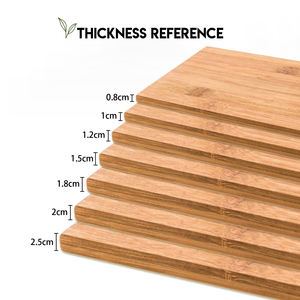 Planche à découper rectangulaire en bambou personnalisée pour cuisinière et comptoir avec 4.5cm d'épaisseur durable et facile à nettoyer - Product Image 4