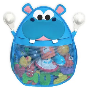 Çocuk oyuncakları depolama organizatör asılı örgü Net çanta banyo oyuncakları banyo saklama çantası