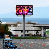 Cartelera LED para Exteriores con Soporte de Aluminio Fundido a Presión, Gestión Remota de Dispositivos, para Anuncios en Aeropuertos, Autopistas y Centros de Tráfico
