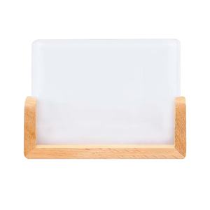Cadres photo en acrylique personnalisés en forme de U avec base en bois, 6 pouces, 8 pouces, cadres photo vierges pour sublimation, panneau photo de table de bureau - Product Image 4