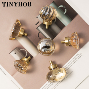 Champagne/Oval Shape Thiết Kế Knobs Brass + Tinh Thể Nhân Tạo Kéo Drawer Knobs Nội Xử Lý Đồ Nội Thất Phần Cứng TR001 - Product Image 6