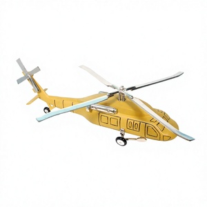 Décoration de la maison modèle d'hélicoptère Black Hawk métal artisanat moulé sous pression hélice modèle d'hélicoptère décoratif pièce maîtresse et cadeau modèle - Product Image 1