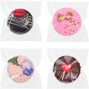 Bolsas de celofán autosellantes para galletas, macarrones, brownies, donas, bocadillos, golosinas y dulces: perfectas para San Valentín, - Product Image 1