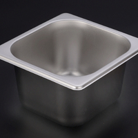 Plateaux Gastronorm 176*162*150mm Récipients de cuisine Récipient alimentaire en acier inoxydable GN Pan