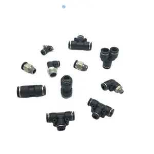 Vendita calda a buon mercato 4mm 6mm 8mm 10mm 12mm 16mm 1/8 1/4 3/8 1/2 pollici linea d'aria connessione rapida raccordi pneumatici maschio dritto