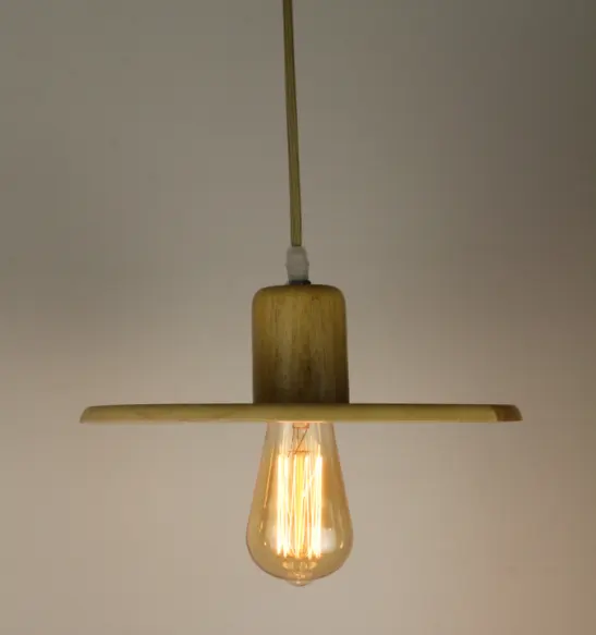 Retro industria antiguo de madera de lámpara colgante lámpara edison bombilla de luz
