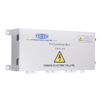 Boîtier de Combinaison Photovoltaïque Solaire TOMZN avec Protection Foudre 3 Entrées 3 Sorties DC 1000V, Fusible MCB 3P, SPD, Boîtier Étanche en Fer