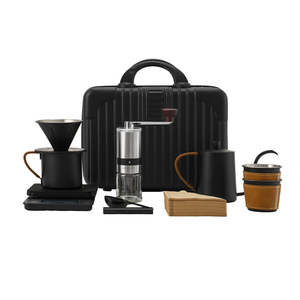 Ensemble de café pour voyage, 10 pièces, accessoires de camping en plein air, cafetière manuelle imperméable, coffret cadeau - Product Image 1