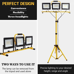 Lampada da lavoro a treppiede luci di inondazione ricaricabili per esterni di riparazione luce da lavoro per auto lampada da campeggio per lanterna di <span class=keywords><strong>emergenza</strong></span> per Garage - Product Image 6