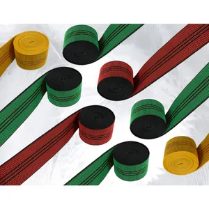 06.801 Custom Elastic Webbing Tape Upholstery Webbing Elastic Black 5cm Stretch Rubber Band Sofa Elastic Webbing For Furniture