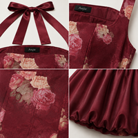 Anjie – Robe mini bustier en satin à imprimé floral, ourlet bulle, personnalisable OEM/ODM, marque privée, fabricant en gros pour fêtes et bals de promo