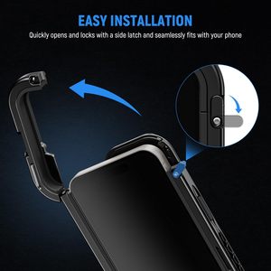 NEEWER PA044 Gen 2 Cage pour téléphone pour <span class=keywords><strong>iPhone</strong></span> 15 Pro Max, Rig vidéo à dégagement rapide avec adaptateur de filtre 67mm, <span class=keywords><strong>Stabilisateur</strong></span> Vlog en aluminium - Product Image 4