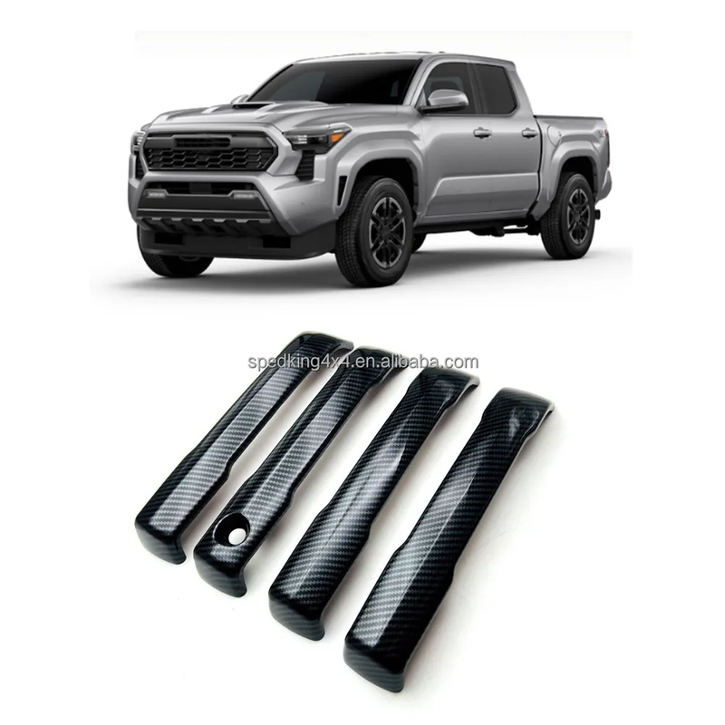 Spedking ABS Black 4pcs Car Accessories
