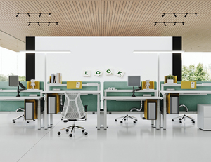 कार्यालय ओपन वर्कस्टेशन कस्टम ऊंचाई समायोज्य कार्यालय कार्यकारी दो-व्यक्ति स्थायी डेस्क - Product Image 2