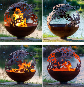 Brasero Portátil de Acero Corten para Jardín, Patio y Camping, Estufa de Leña Rústica Independiente - Product Image 2