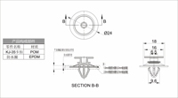 Nouvelle fixation universelle en nylon pour garniture de pilier arrière, panneau de fixation du pilier central inférieur, moulure de pilier C, remplacement
