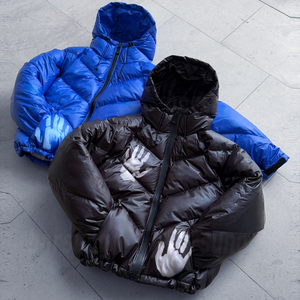 Giacca Puffer Personalizzata Streetwear Imbottita con Zip, Termocromica Reattiva al Calore, Calda e Voluminosa per Uomo - Product Image 1
