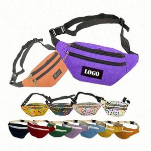 Custom Polyester <b>Chest</b> Fanny Pack for Travel Sports & Running-Water Proof Zipper Closure Embroidered Pattern Exclusive Promotion - Product Image 1
