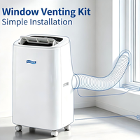 Climatiseur monobloc Portableair, climatiseur mobile électrique, refroidissement et chauffage, mini climatiseur portable pour la maison, 18000 BTU R410a