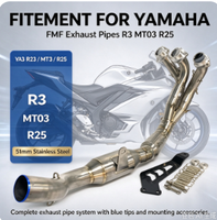 Système d'échappement complet de course modifié de qualité européenne pour moto V8, compatible JOG V8, DIO, BWS, ZX, DIO90, RR, DIO 26AA, ZX 26AA