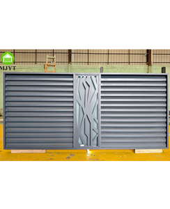 Cercas de aluminio personalizadas y modernas para piscinas, cercas de jardín con iluminación, cercas de delimitación DIY. - Product Image 1