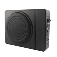 Venta al por mayor de fábrica: Subwoofer de audio para coche de 8/10 pulgadas, altavoz ultrafino activo montado en el asiento, compatible con OLIVER, 20Hz-250Hz