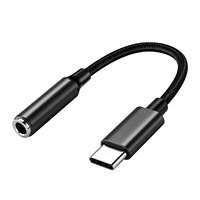 Adaptateur audio USB vers 3,5 mm, type C vers prise casque auxiliaire, dongle 16 bits 48 kHz HiFi DAC, câble adaptateur audio pour iPhone