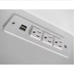 Regleta de alimentación de escritorio estándar estadounidense con toma de corriente integrada, mueble de oficina para hotel, escritorio oculto para estantería - Product Image 4
