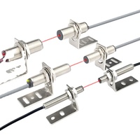 DC 10-30V PNP NPN point rouge vue longue distance de détection 50M laiton nickel laser industriel en option à travers le capteur de commutateur de faisceau