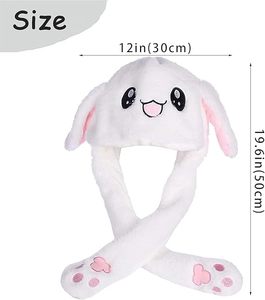 Divertido Gorro de Conejo de Peluche Kawaii con Orejas Móviles y Luces LED, Unisex, para Cosplay y Fiestas, para Mujeres y Niñas - Product Image 5