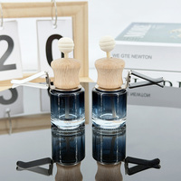 Bouteille de parfum pour grille d'aération de voiture en verre vide avec bâton diffuseur pour climatisation automobile