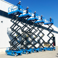 Plateforme de travail aérienne électrique autopropulsée à ciseaux, portable, 4m, 6m, 8m, 10m, 12m, 14m, 16m, livraison gratuite