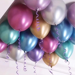Palloncino Gonfiabile in Lattice Cromato Metallizzato Lucido da 10 Pollici per Decorazioni Festa - Product Image 2