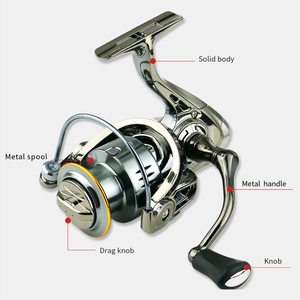 Mulinello in metallo d'acqua dolce UV galvanico argento Vissenrek Fischereiregel ruote da pesca mulinelli da pesca per <span class=keywords><strong>il</strong></span> pescatore - Product Image 4