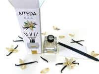 Diffuseur de parfum de luxe 120 ml avec bâtonnets en fibre de verre – Huile parfumée longue durée pour voiture