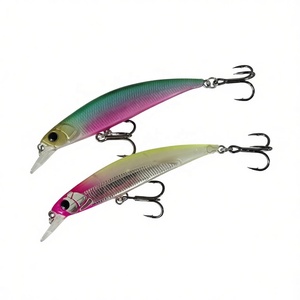 Minnow Affondante Rotondo da 80mm 12g con Occhi Luminosi <span class=keywords><strong>per</strong></span> Spigola, <span class=keywords><strong>Esca</strong></span> Dura da Lancio <span class=keywords><strong>per</strong></span> Acqua Salata e Dolce, Fiume, Isca Artificiale HSM03 - Product Image 3