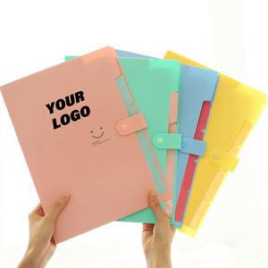 Porte-documents extensible en PP format A4 avec onglets, organiseur de classement, produits de classement, cadeaux promotionnels personnalisés - Product Image 1