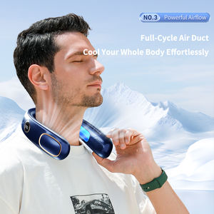 Ventilateur de cou portable sans pales, alimenté par batterie, rechargeable par USB, avec affichage numérique, ventilateur tour de cou mains libres - Product Image 6