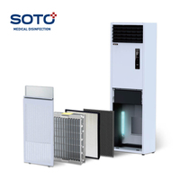Purificador de Aire SOTO G6 con Filtro HEPA, Celda Electrónica, Esterilización UV Portátil, Fácil Instalación, Esterilizador UV para Hospitales, Hoteles y Escuelas
