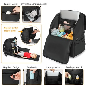 Mochila Pañalera Personalizada al por Mayor, Bolsa <span class=keywords><strong>de</strong></span> Viaje para Mamá, Mochila para Cambio <span class=keywords><strong>de</strong></span> Bebé - Product Image 2