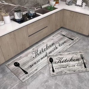 Tappetino da <span class=keywords><strong>Cucina</strong></span> Sottile e Facile da Pulire in Velluto Cristallo, Assorbente e Antiscivolo <span class=keywords><strong>per</strong></span> Interni <span class=keywords><strong>Cucina</strong></span> - Product Image 1
