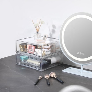 Caja de almacenamiento de cajón de escritorio transparente multifuncional Estante de almacenamiento cubierto multicapa dispuesto desordenado - Product Image 5