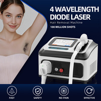 Épilateur portable 1000W/600W à diodes avec refroidissement par eau/air pour le visage et le corps, indolore, pour le rajeunissement de la peau
