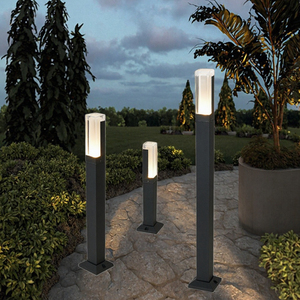 Lampes de jardin en aluminium moulé sous pression, étanches IP65, LED, 0,6 mètre, commande tactile, 3000K blanc chaud, 7W/10W/12W, pour l'extérieur - Product Image 2