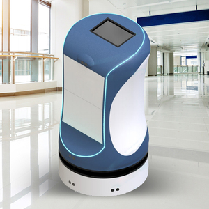 Intelligent Robotic Delivery Butler Autonomous Hotel Service Robot Motor 20kg Payload 0.9m/s Speed Two-<b>Drawer</b> Storage 6h - Product Image 3