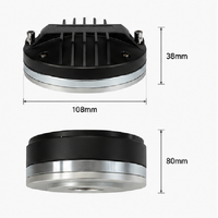 HDE-1080 A Haut-parleur à compression en néodyme 1,5" VC, 150W AES, 8 Ohm pour système de sonorisation PA