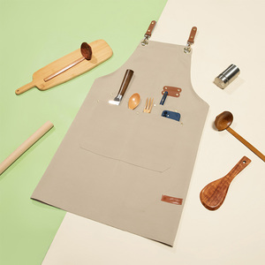 Touchhealthy Supply impermeable lindo personalizado Denim cocina uniforme delantal para restaurante servidor - Product Image 4